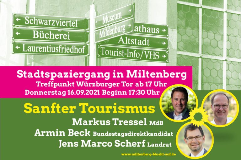 Sanfter Tourismus – mit Markus Tressel, MdB